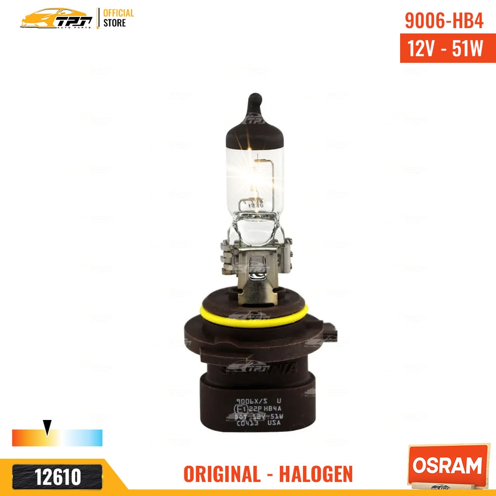 9006XS Bóng Đèn Halogen Tiêu Chuẩn HB4 9006 Chân Thẳng [12V - 55W] Hộp = 1c OSRAM - Germany