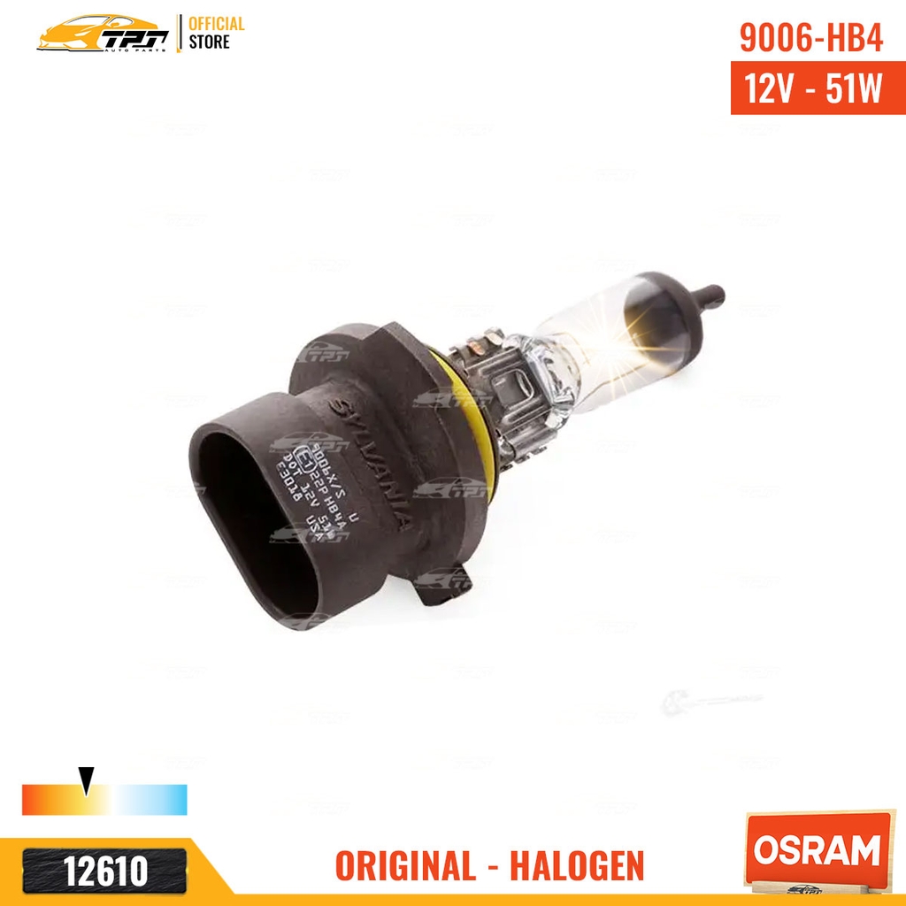 9006XS Bóng Đèn Halogen Tiêu Chuẩn HB4 9006 Chân Thẳng [12V - 55W] Hộp = 1c OSRAM - Germany
