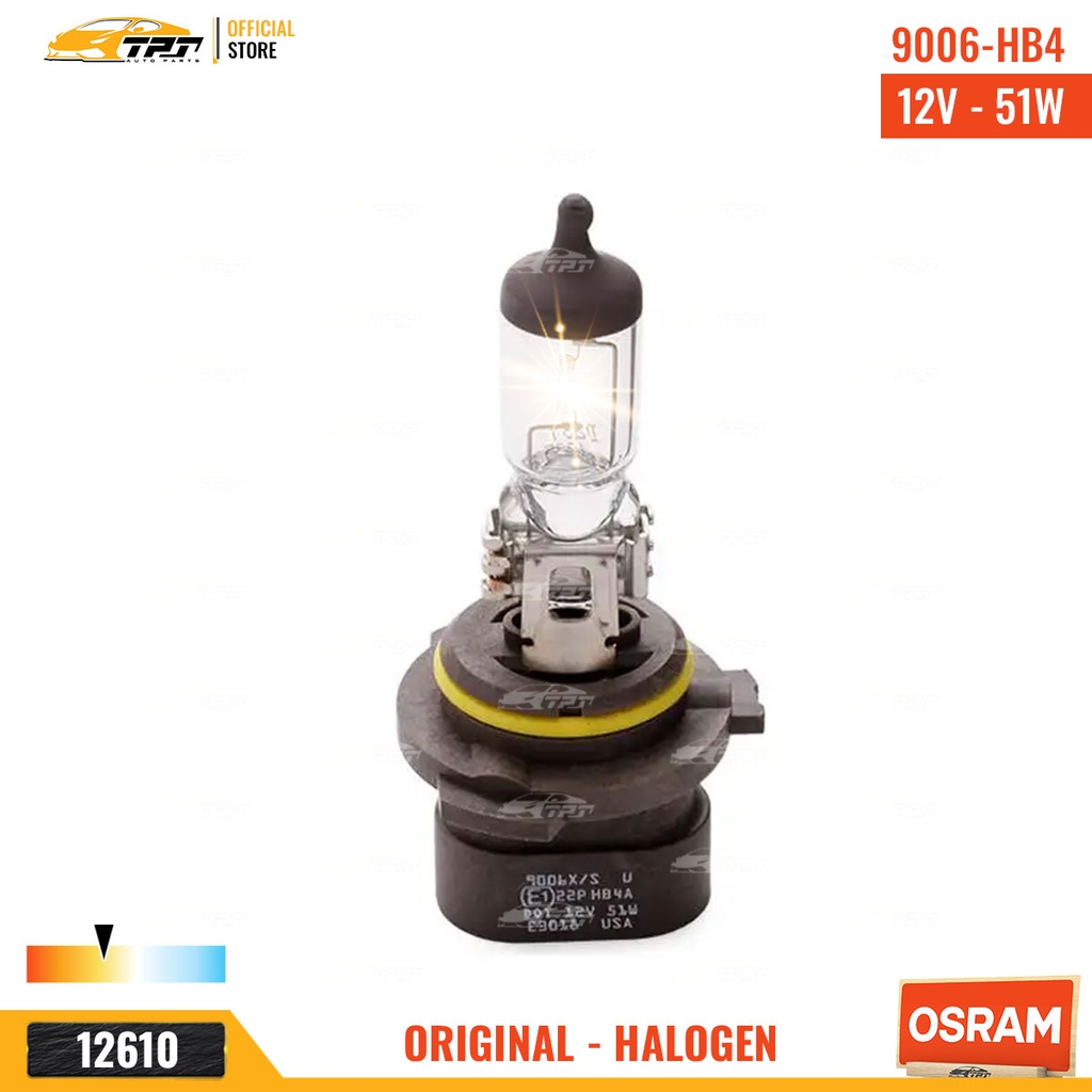 9006XS Bóng Đèn Halogen Tiêu Chuẩn HB4 9006 Chân Thẳng [12V - 55W] Hộp = 1c OSRAM - Germany