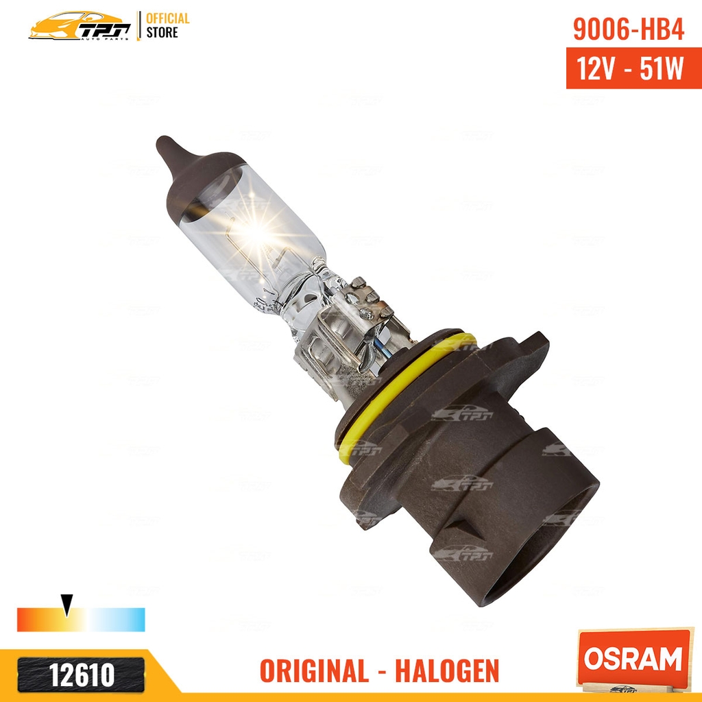 9006XS Bóng Đèn Halogen Tiêu Chuẩn HB4 9006 Chân Thẳng [12V - 55W] Hộp = 1c OSRAM - Germany