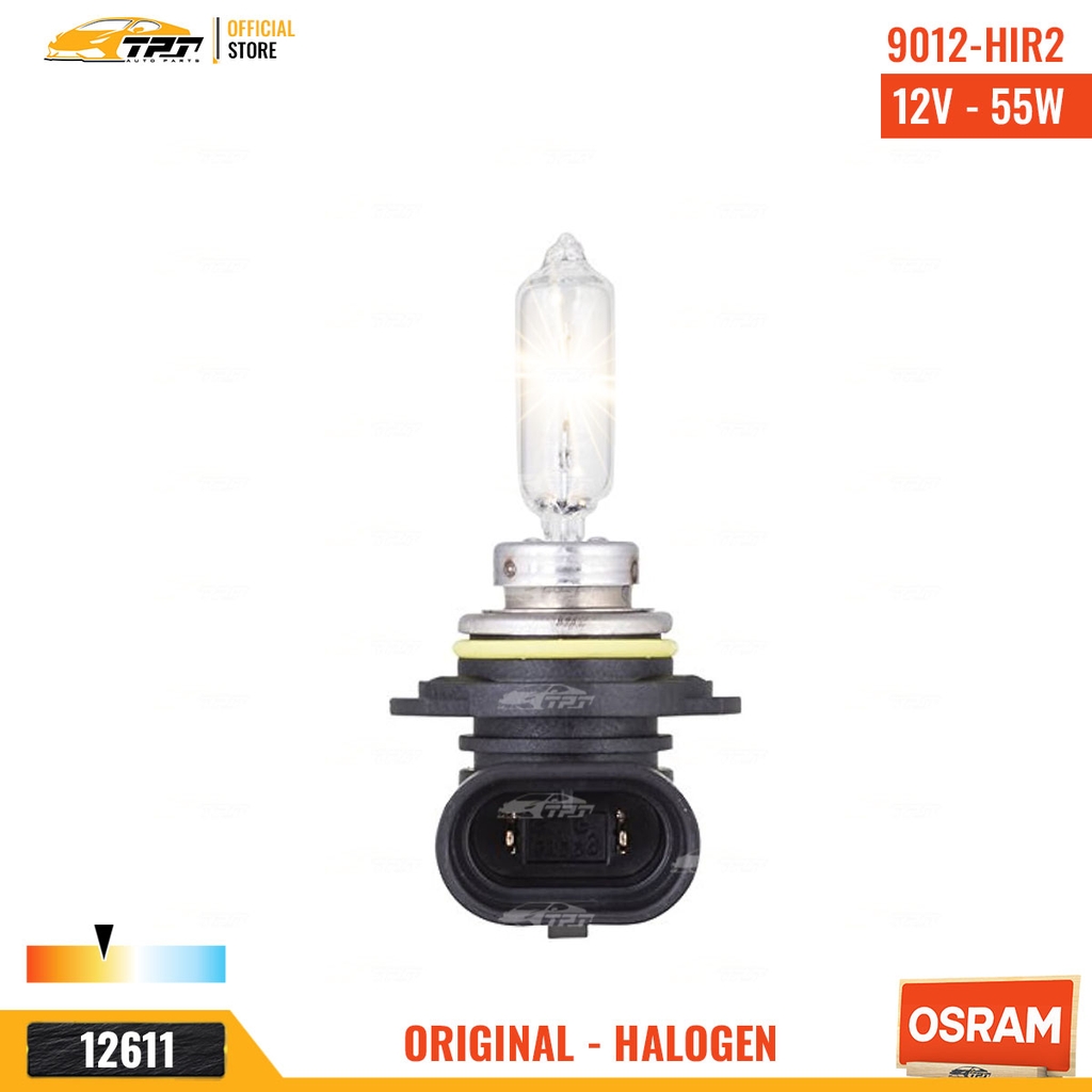 9012 Bóng Đèn Halogen Tiêu Chuẩn HIR2 9012 Chân CONG [12V - 55W] Hộp = 1c OSRAM - Germany