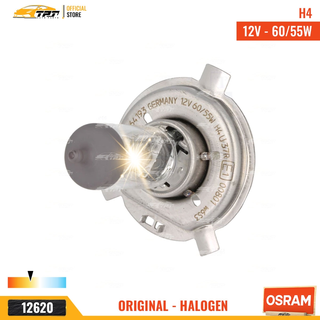 6419301B Bóng Đèn Halogen Tiêu Chuẩn P43T H4 [12V - 55W] Vĩ = 1c OSRAM - Germany