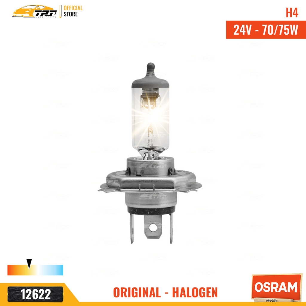 64196 Bóng Đèn Halogen Tiêu Chuẩn P43T H4 [24V - 70W] Hộp = 1c OSRAM - Germany