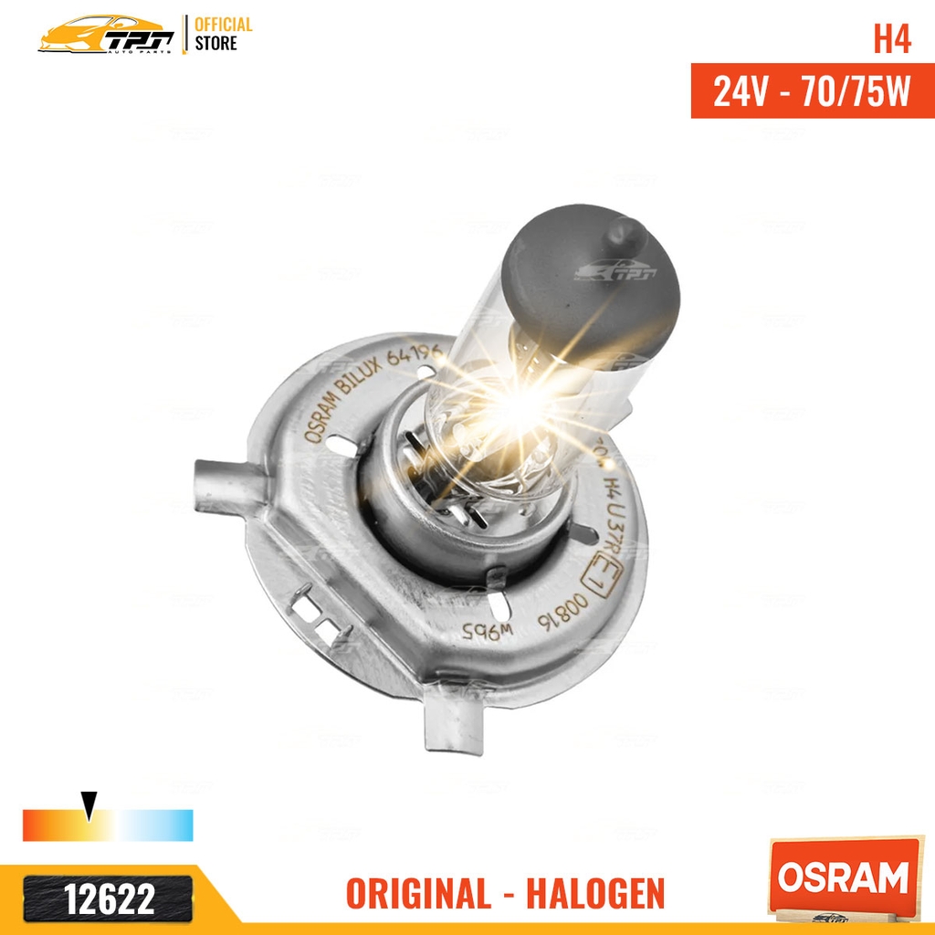 64196 Bóng Đèn Halogen Tiêu Chuẩn P43T H4 [24V - 70W] Hộp = 1c OSRAM - Germany