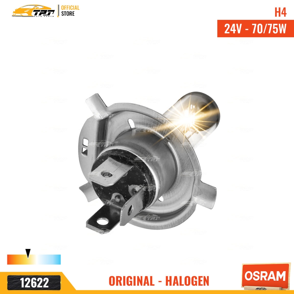 64196 Bóng Đèn Halogen Tiêu Chuẩn P43T H4 [24V - 70W] Hộp = 1c OSRAM - Germany
