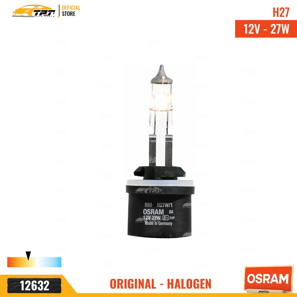 880 Bóng Đèn Halogen Tiêu Chuẩn 880 H27 Chân Thẳng [12V - 27W] Hộp = 1c OSRAM - Germany