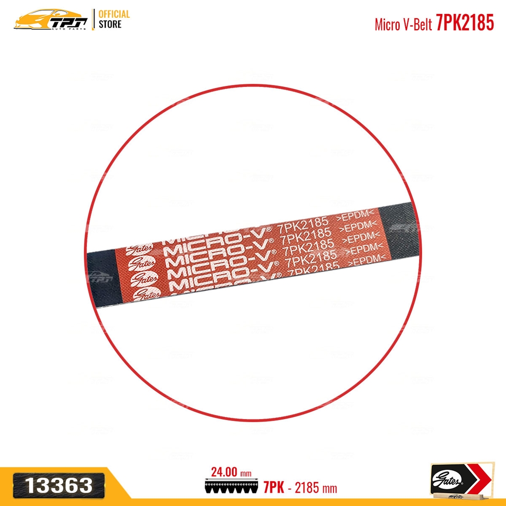 7PK2185 Dây Curoa Tổng Honda ACCORD 2.0 08-11 (56992-R60-U02) Hàng GATES - Usa