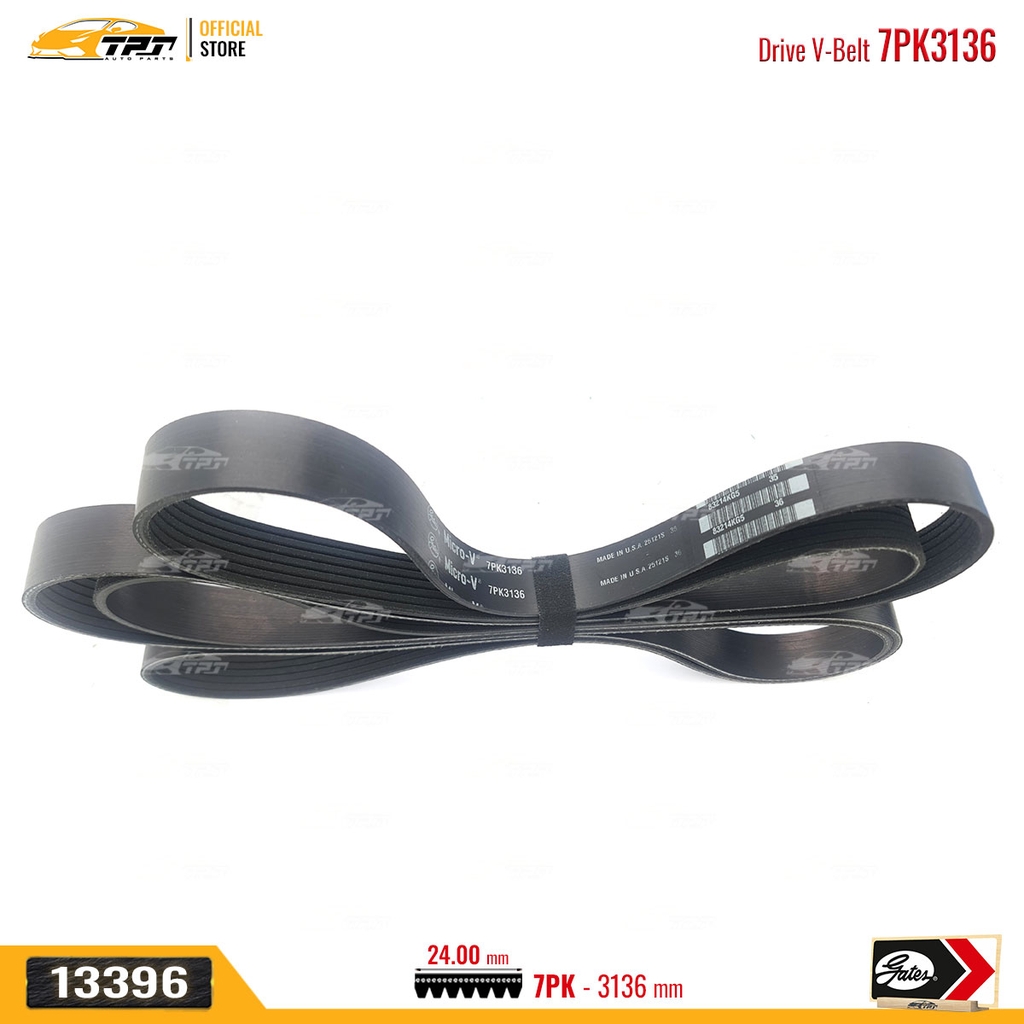 7PK3136 Dây Curoa Tổng Ford RANGER 2.2 - Mazda BT50 2.2 - GATES