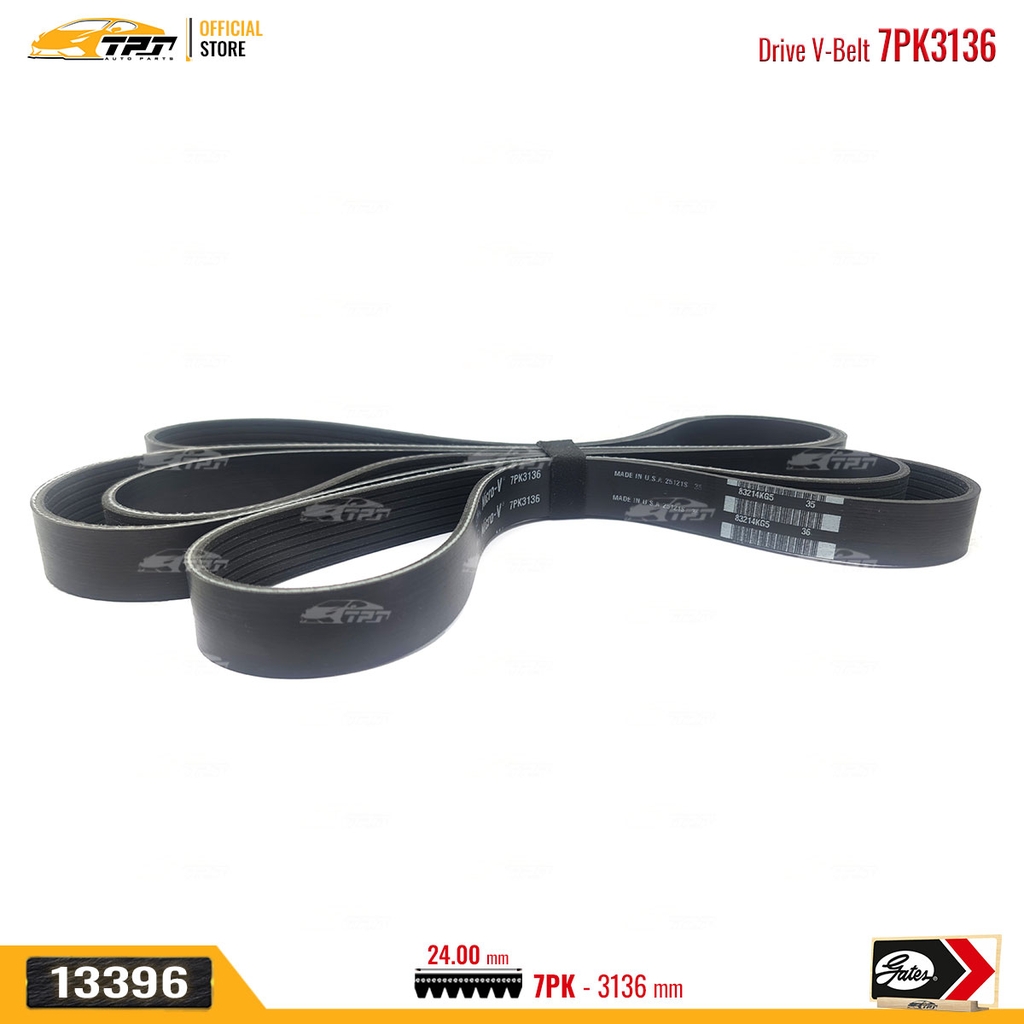 7PK3136 Dây Curoa Tổng Ford RANGER 2.2 - Mazda BT50 2.2 - GATES