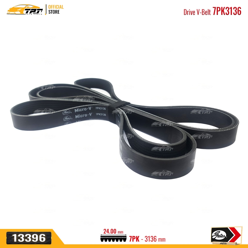 7PK3136 Dây Curoa Tổng Ford RANGER 2.2 - Mazda BT50 2.2 - GATES