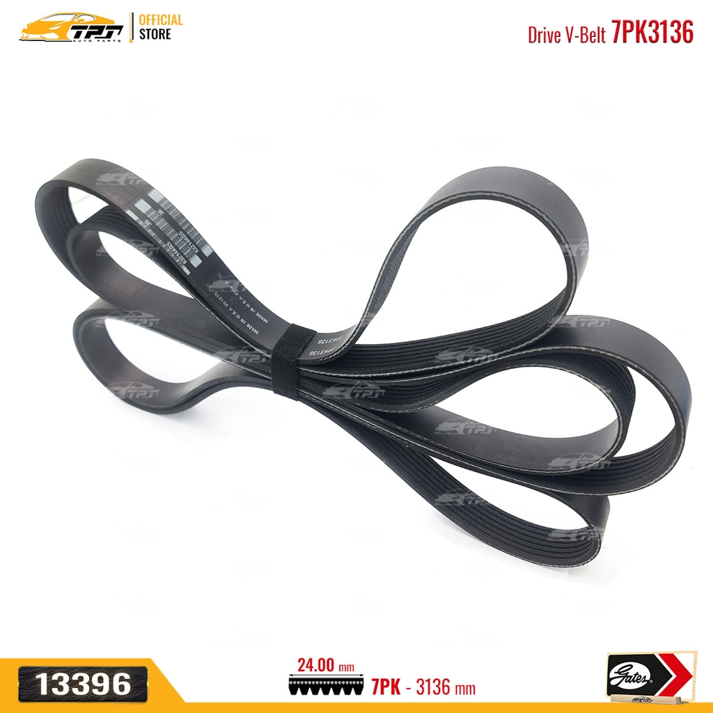 7PK3136 Dây Curoa Tổng Ford RANGER 2.2 - Mazda BT50 2.2 - GATES