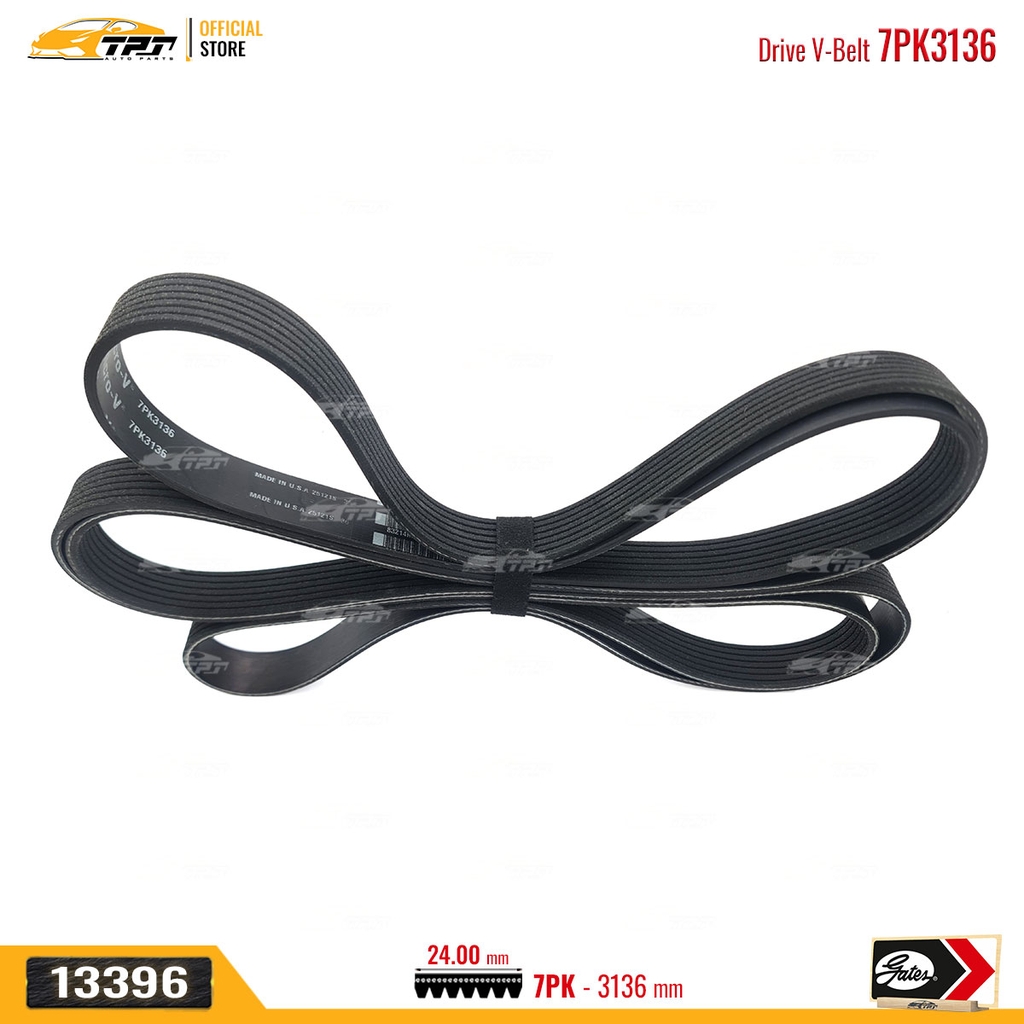 7PK3136 Dây Curoa Tổng Ford RANGER 2.2 - Mazda BT50 2.2 - GATES