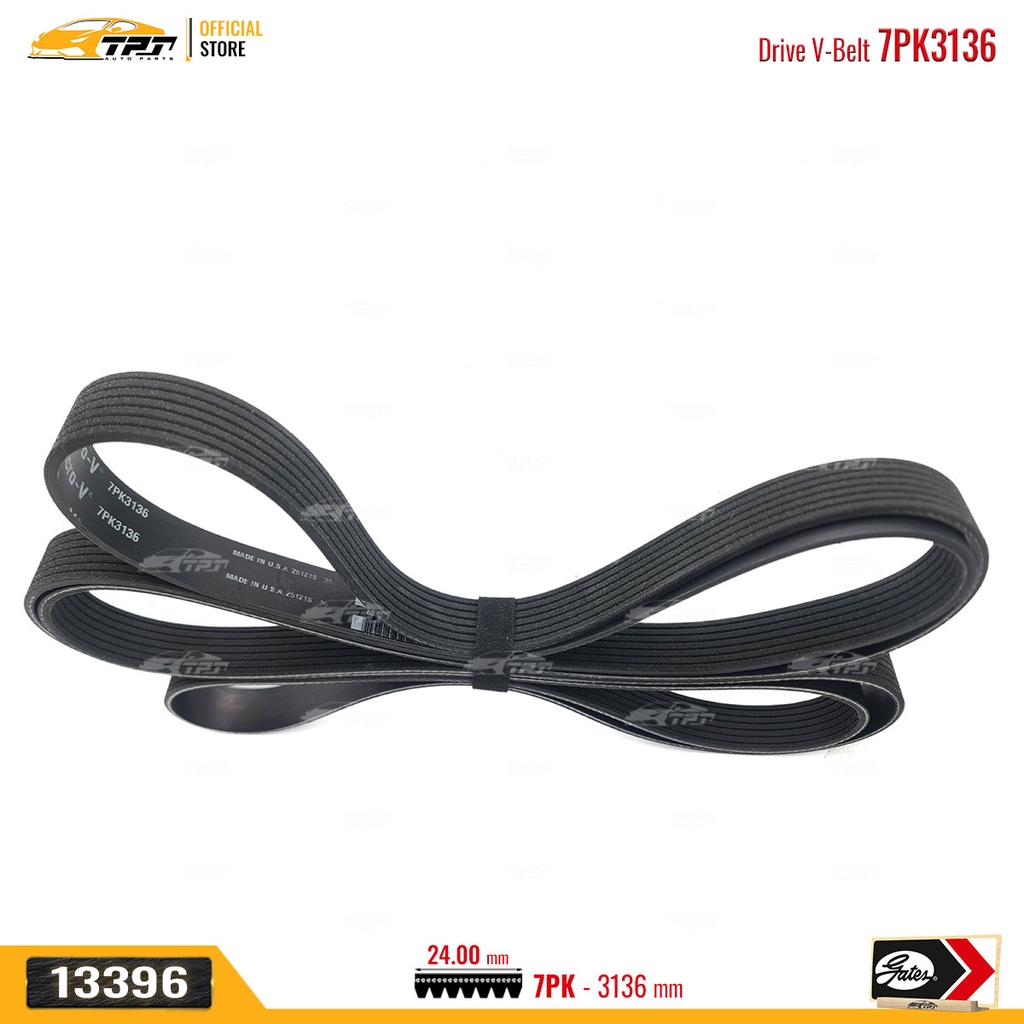 7PK3136 Dây Curoa Tổng Ford RANGER 2.2 - Mazda BT50 2.2 - GATES