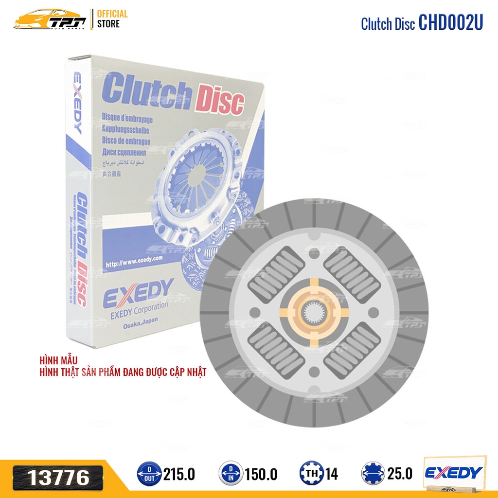 CHD002U Lá Côn [215-150-14R-25] Exedy