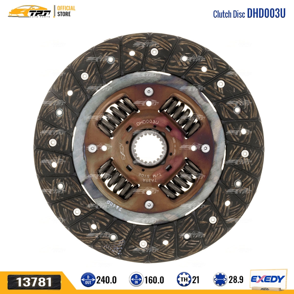 DHD003U Lá Côn [240-160-21R-28.9] Exedy