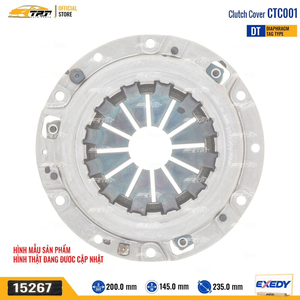 CTC001 Mâm Ép - Bàn Ép Kích Thước [200-140-235] Exedy - Japan