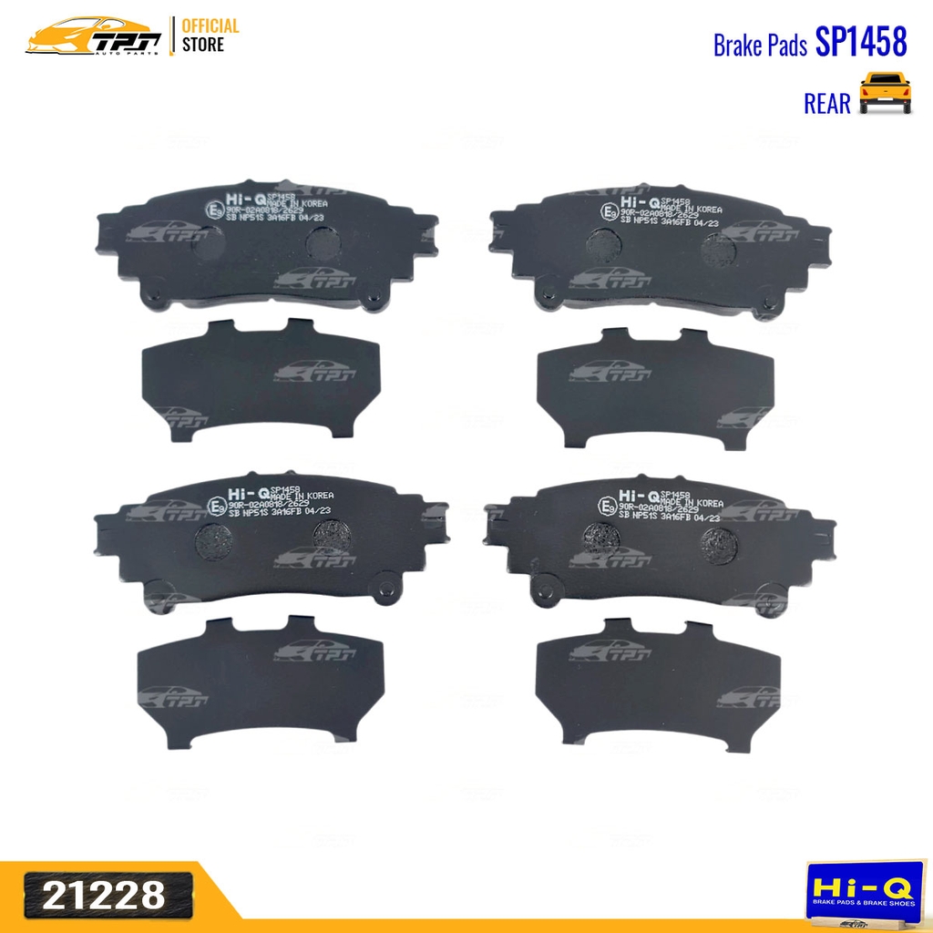 SP1458 Bố Thắng - Má Phanh SAU Toyota FORTUNER 2016-  SIENNA 10- HIGHLANDER 13-Lexus RX350 RX450 08-15 Hi-Q Sangsin - Korea