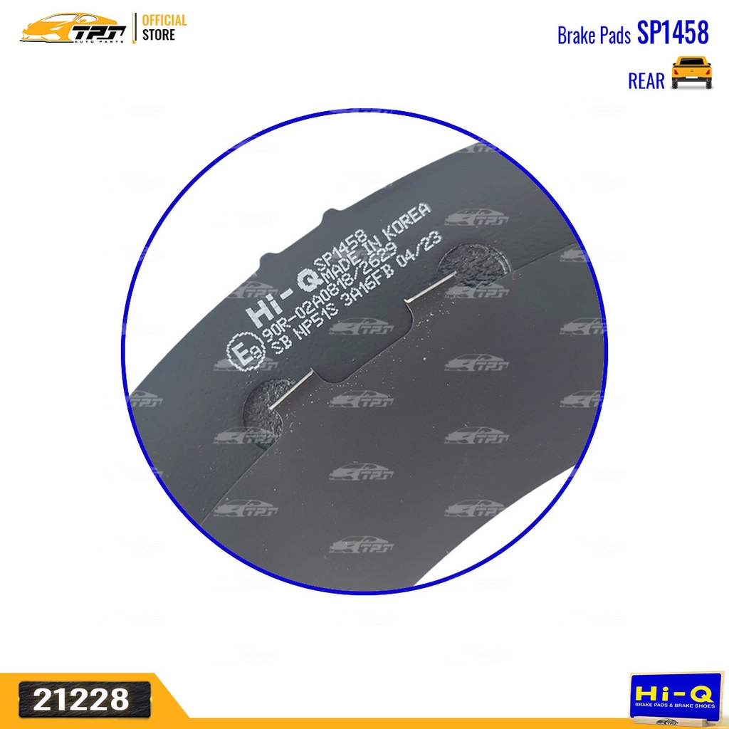 SP1458 Bố Thắng - Má Phanh SAU Toyota FORTUNER 2016-  SIENNA 10- HIGHLANDER 13-Lexus RX350 RX450 08-15 Hi-Q Sangsin - Korea