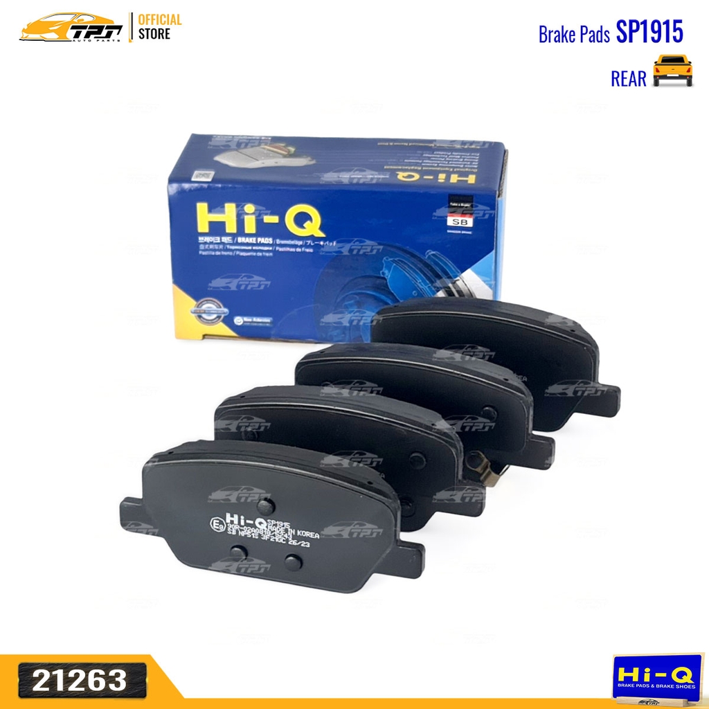 SP1915 Bố Thắng - Má Phanh SAU Hyundai SANTAFE 2018- (Dùng Phanh tay Điện Tử) Hàng Hi-Q - Sansing Korea