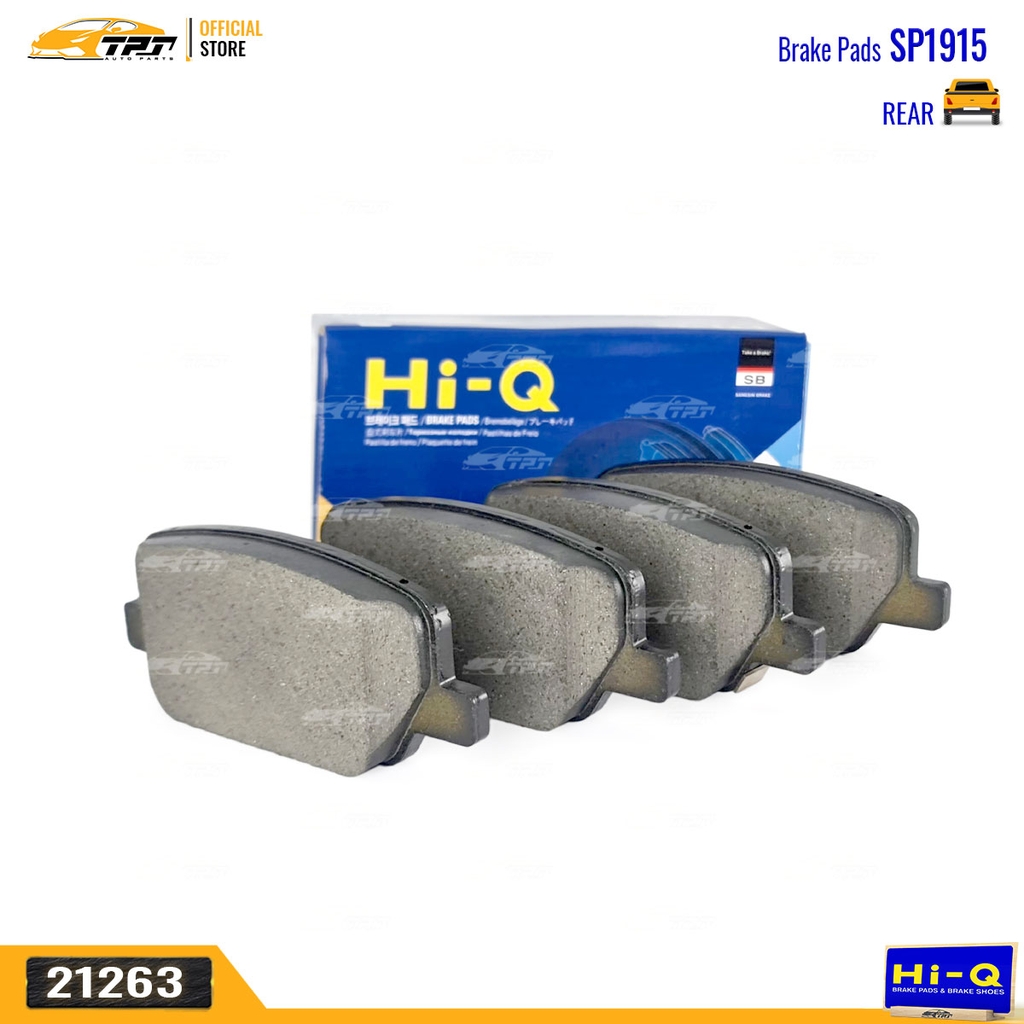 SP1915 Bố Thắng - Má Phanh SAU Hyundai SANTAFE 2018- (Dùng Phanh tay Điện Tử) Hàng Hi-Q - Sansing Korea