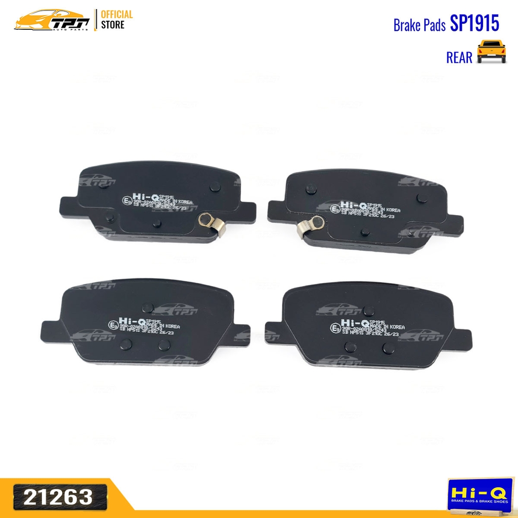 SP1915 Bố Thắng - Má Phanh SAU Hyundai SANTAFE 2018- (Dùng Phanh tay Điện Tử) Hàng Hi-Q - Sansing Korea