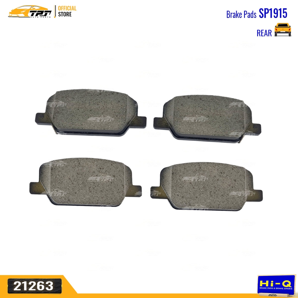 SP1915 Bố Thắng - Má Phanh SAU Hyundai SANTAFE 2018- (Dùng Phanh tay Điện Tử) Hàng Hi-Q - Sansing Korea