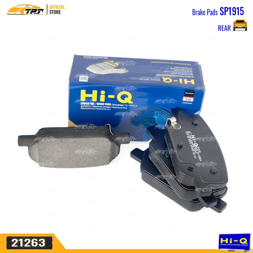 SP1915 Bố Thắng - Má Phanh SAU Hyundai SANTAFE 2018- (Dùng Phanh tay Điện Tử) Hàng Hi-Q - Sansing Korea