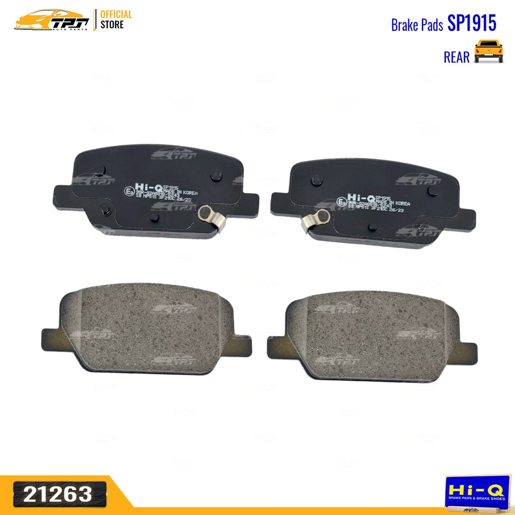 SP1915 Bố Thắng - Má Phanh SAU Hyundai SANTAFE 2018- (Dùng Phanh tay Điện Tử) Hàng Hi-Q - Sansing Korea