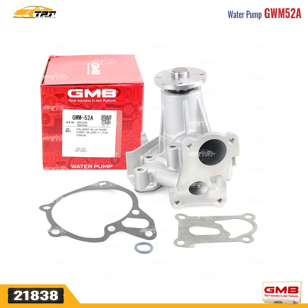 GWM52A Bơm Nước Hyundai 1T25 LIBERO 2.5D 00-07 PORTER VN 2.6D 96-12 STAREX 2.5D 97-07 GMB - Japan