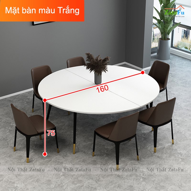 Với bàn ăn tròn gấp đôi, không còn lo lắng về không gian ăn uống. Hình ảnh này sẽ giúp bạn tìm kiếm ý tưởng cho không gian nhà bếp nhỏ của mình.