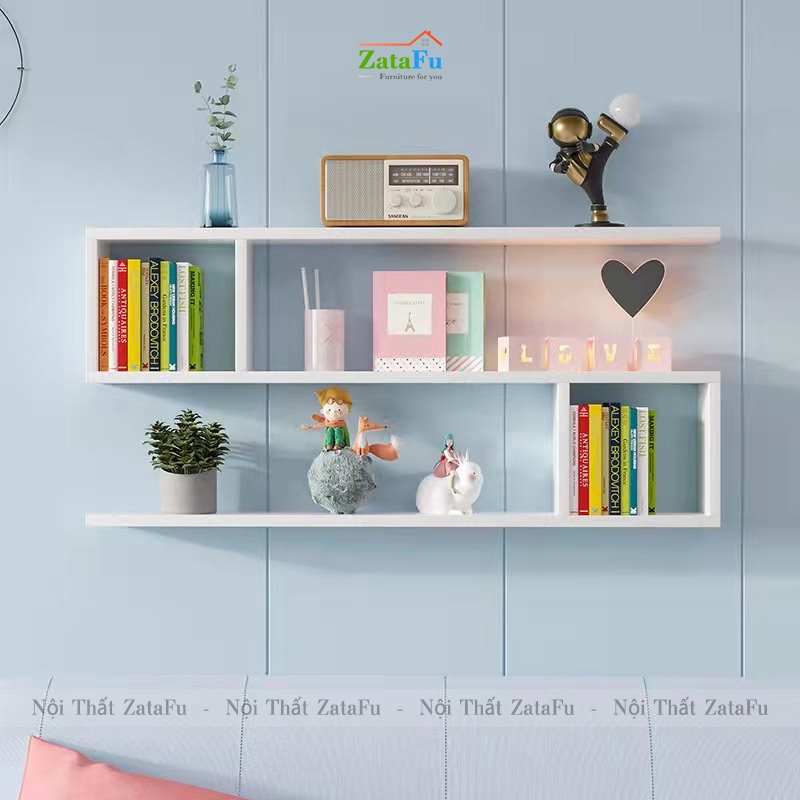 KỆ SÁCH TREO TƯỜNG GỖ CÔNG NGHIỆP CAO CẤP GIÁ HỢP LÝ