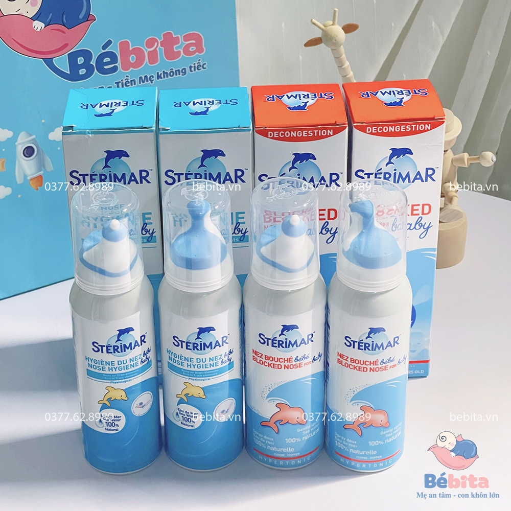 XỊT MŨI STERIMA BÉBÉ KHÁNG VIÊM 100ML