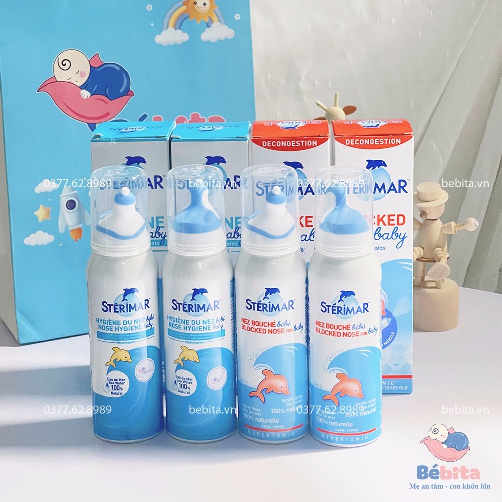 XỊT MŨI STERIMA BÉBÉ KHÁNG VIÊM 100ML