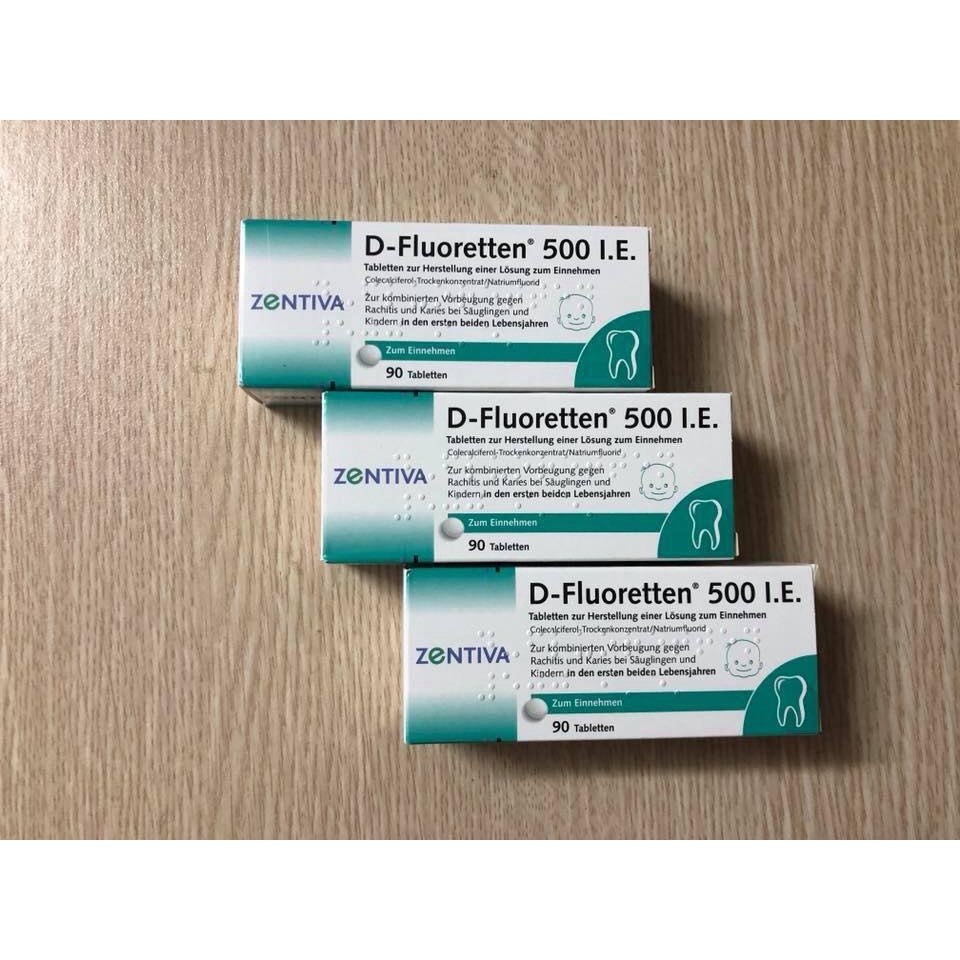 VITAMIN D-FLUORETTEN 500 I.E 90viên