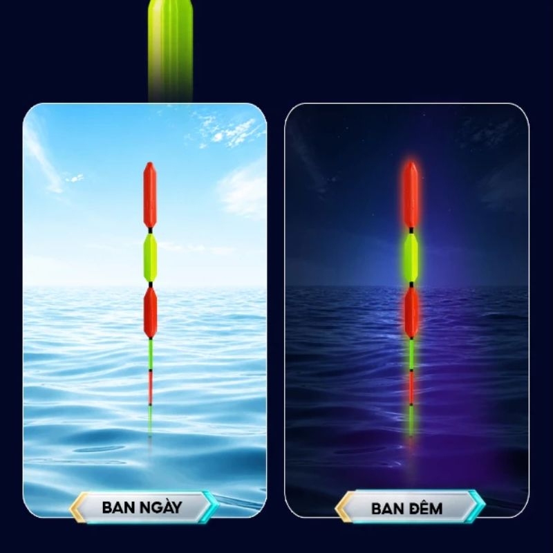 Phao câu đài PC-50 V5 PLUS Rice Fishing Tăm Khế Nano câu tổng hợp