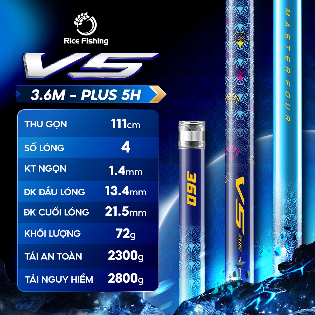 Cần câu V5 Plus CC-51 Synthesis tổng hợp