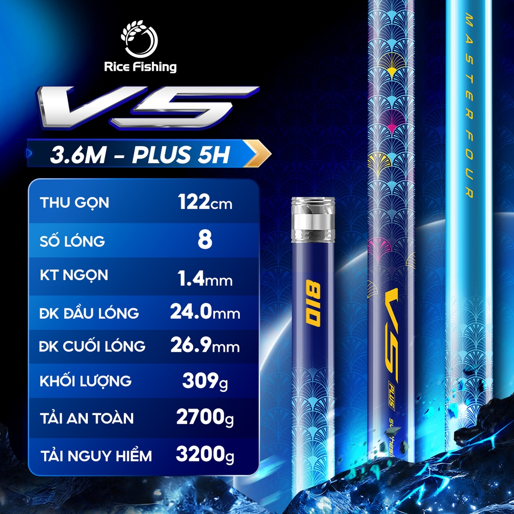 Cần câu V5 Plus CC-51 Synthesis tổng hợp