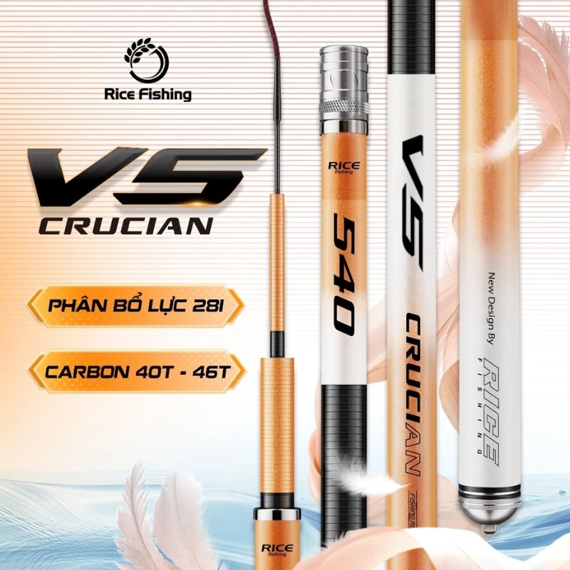 Cần câu đài V5 Diếc CC-33 phiên bản Crucian Sport