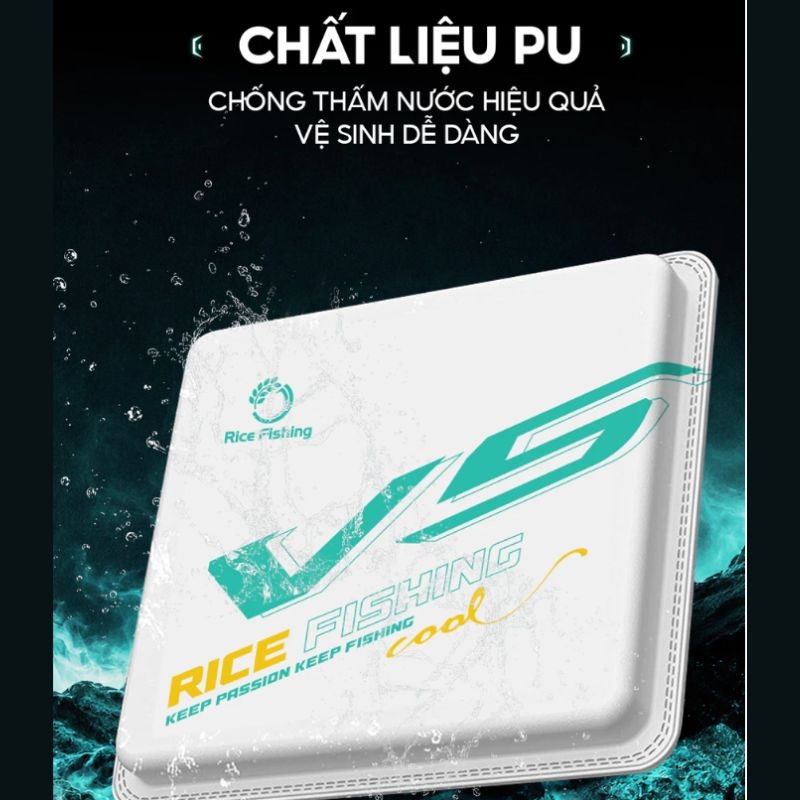 Đệm thùng câu đài V5 PK-60 Rice FIshing chất liệu FOAM bề mặt PU chống thấm nước