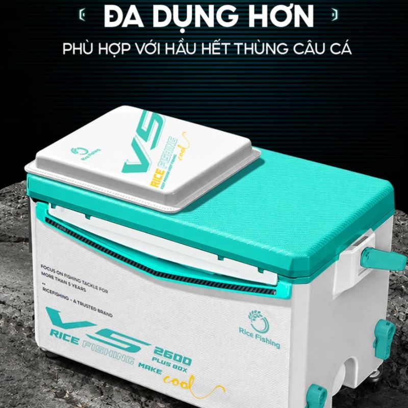 Đệm thùng câu đài V5 PK-60 Rice FIshing chất liệu FOAM bề mặt PU chống thấm nước