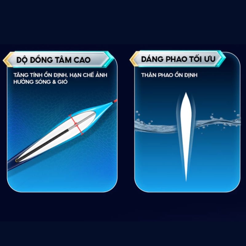 Phao câu đài PC-50 V5 PLUS Rice Fishing Tăm Khế Nano câu tổng hợp
