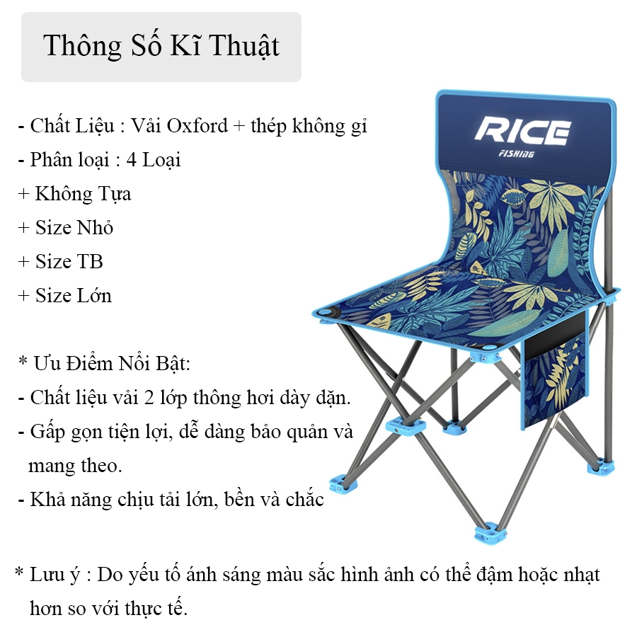 Ghế câu cá dã ngoại KK-7 Hạ Bích Rice Fishing