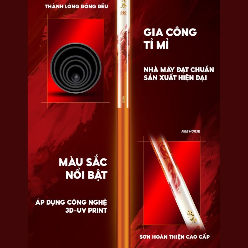 Cần Câu Hoả Mã CC-48 Cao Cấp Bản Kỷ Niệm