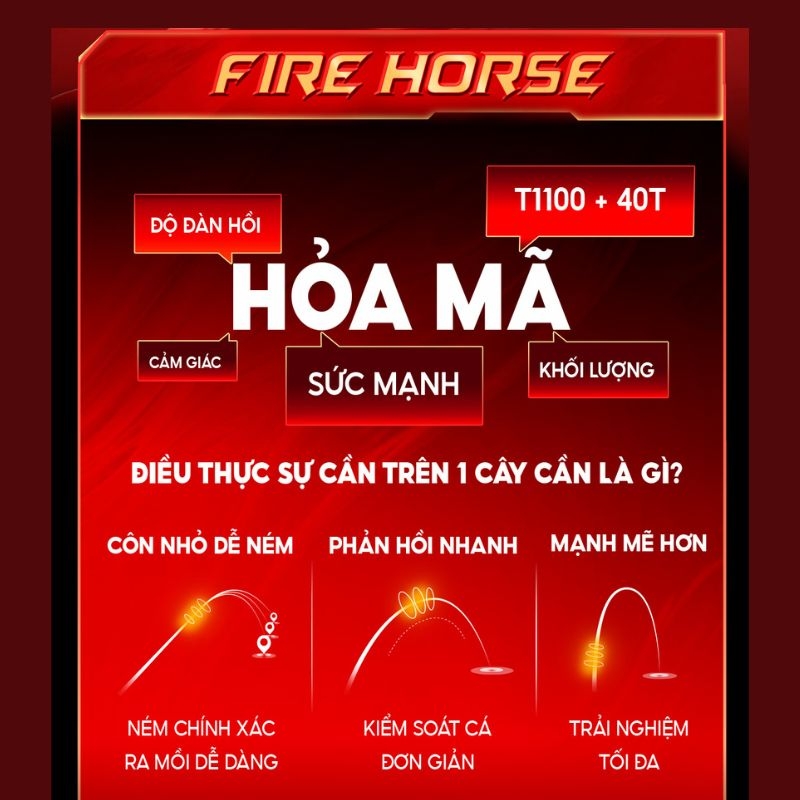 Cần Câu Hoả Mã CC-48 Cao Cấp Bản Kỷ Niệm