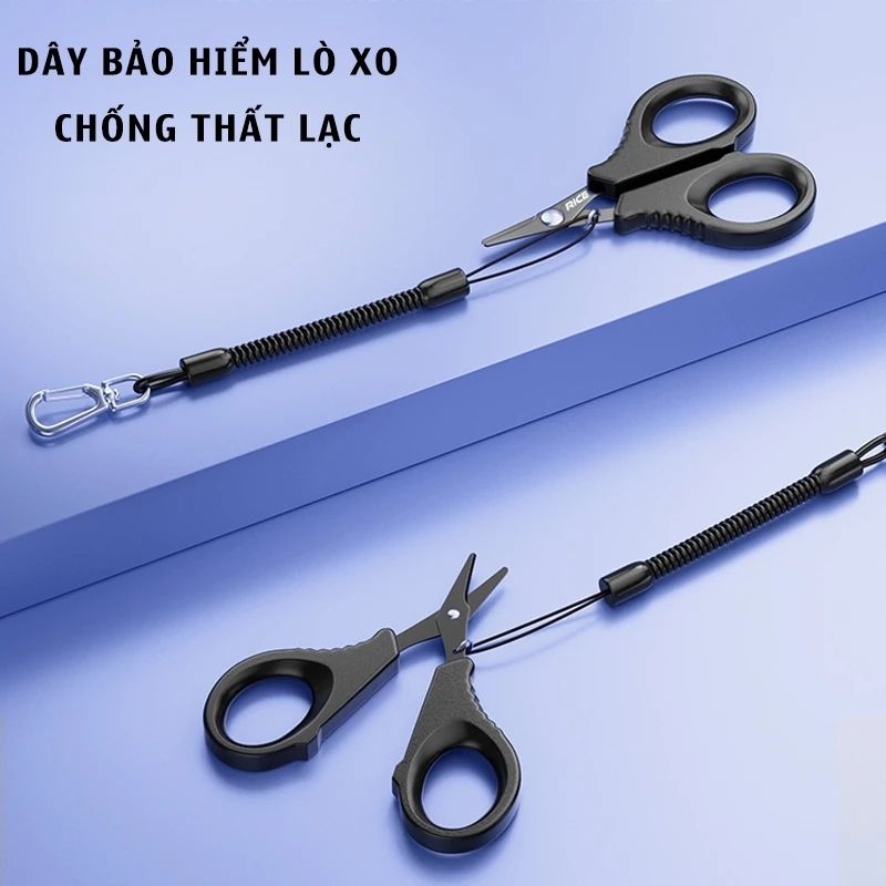 Kéo Cắt Dây Câu Cá PK-44 Hình Số 8 Gấp Gọn Tiện Lợi Bằng Thép Không Gỉ