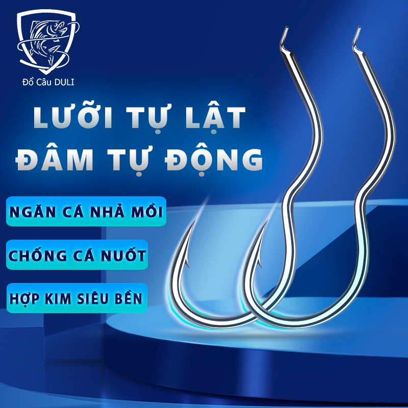 Vỉ 12 Lưỡi câu cá lật tự động LC-24