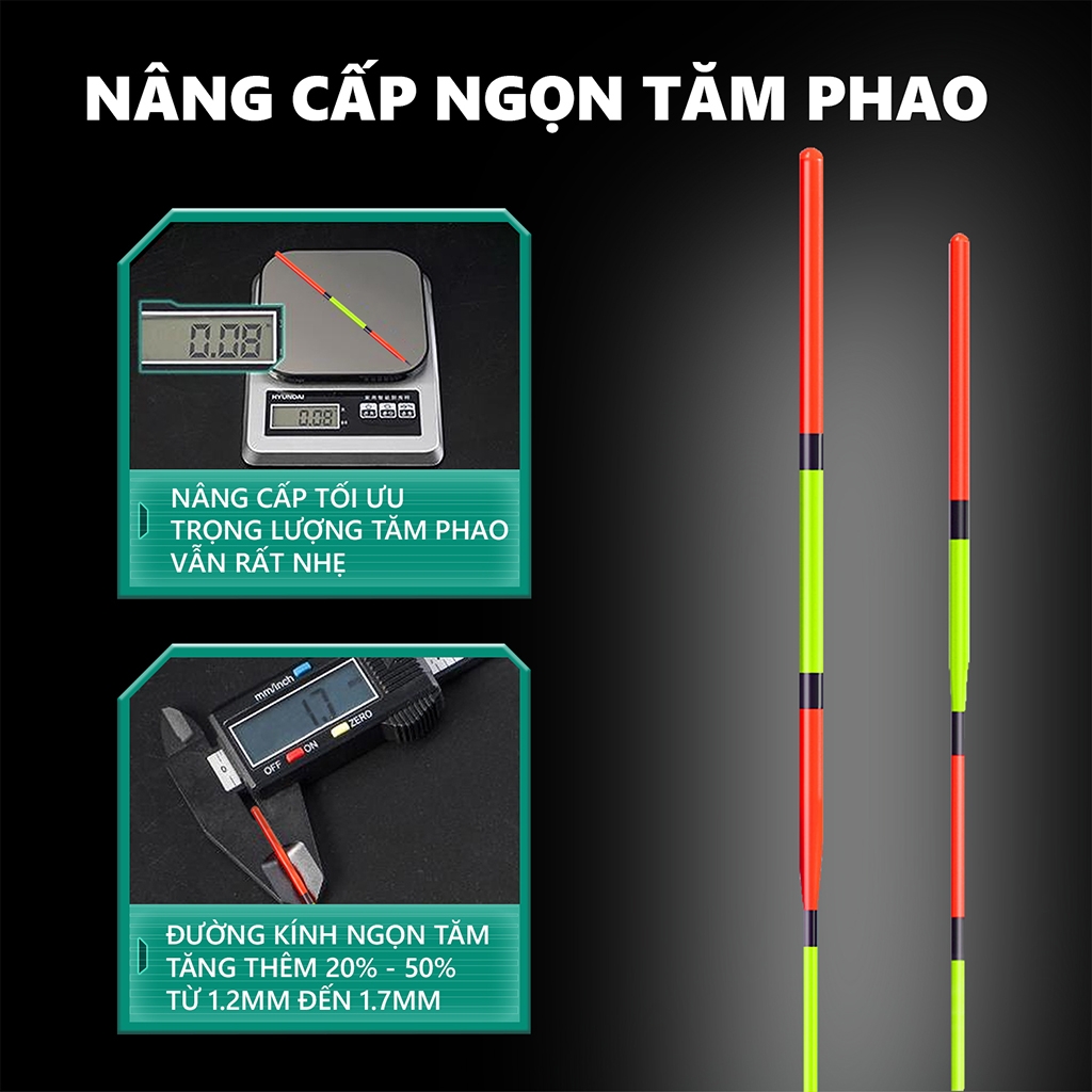 Phao câu đài V5 PC-41 chính hãng Rice Fishing chuyên câu rô phi, diếc, chép, trắm, mè
