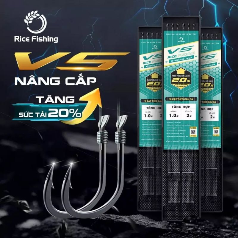 Thẻo Câu Đài RICE FISHING V5 LC-29 Nâng Cấp ( BỘ 10 THẺO )