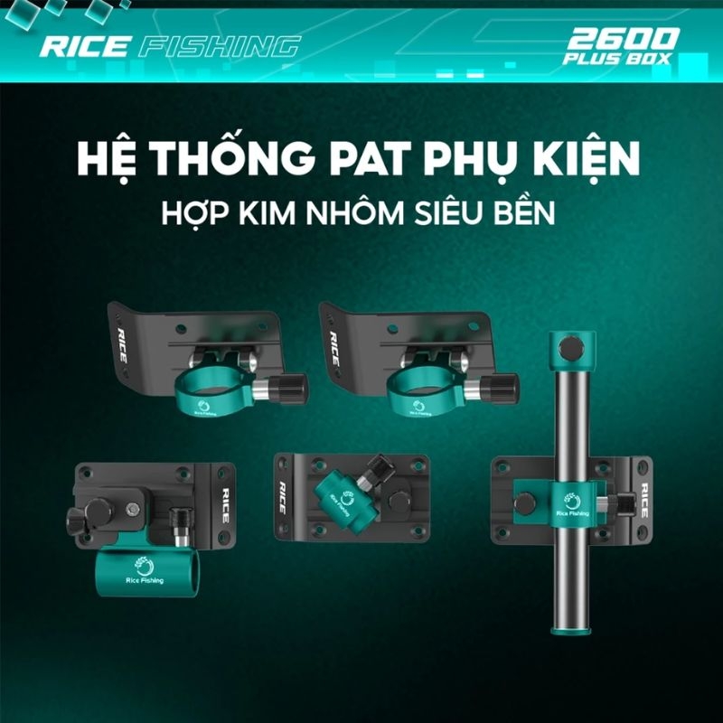 Thùng câu đài V5 Plus Box KK-69 26L Rice Fishing nâng cấp