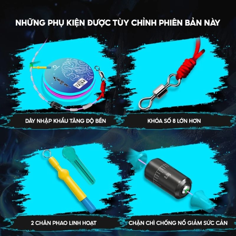 Dây Trục Săn Hàng Ngư Điếu DC-23 RICE FISHING chuyên câu hố đấu săn trắm lớn